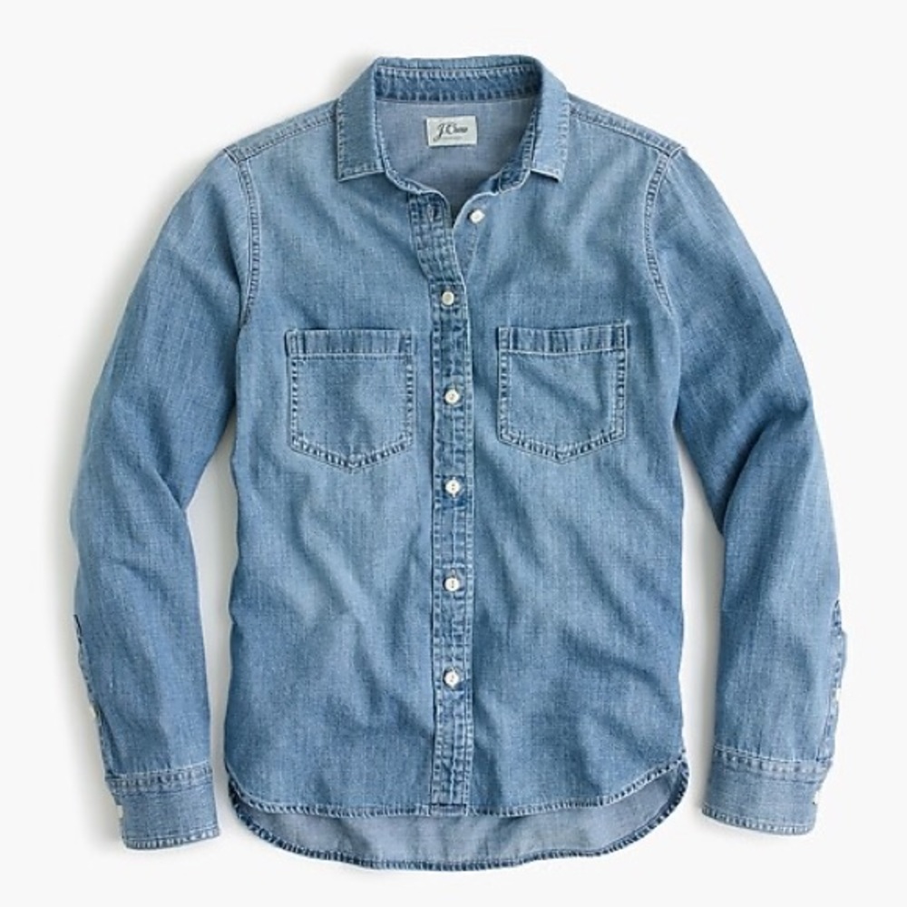 J Crew Everyday chambray shirt